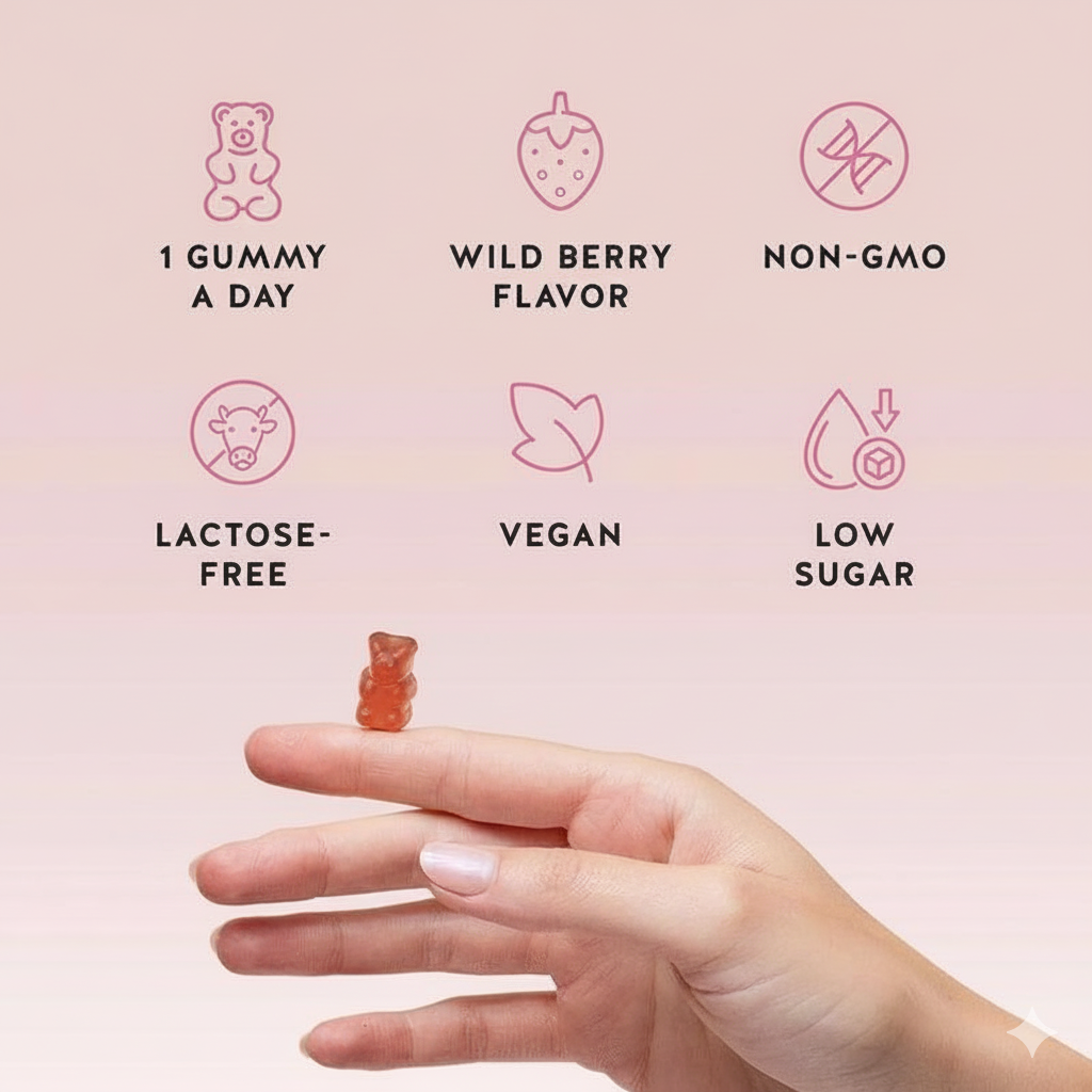 Vellumi™ Biotin Gummies for Hair Growth