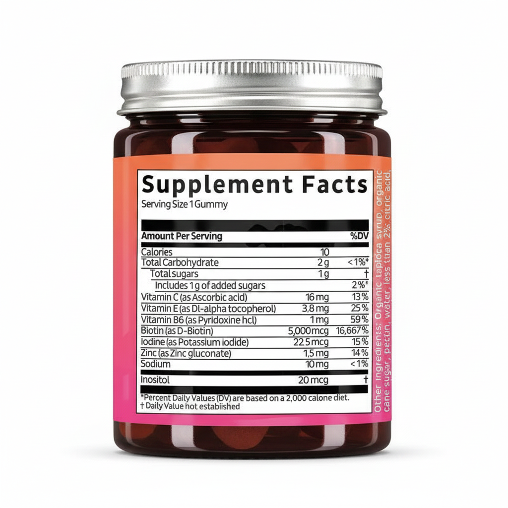 Vellumi™ Biotin Gummies for Hair Growth